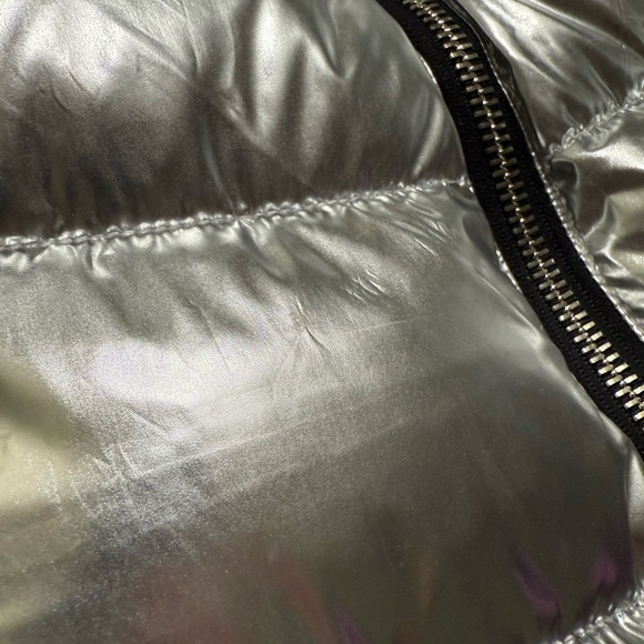 SAGE Collective Silver Puffer Jacket with Hood XL - Picture 8 of 8